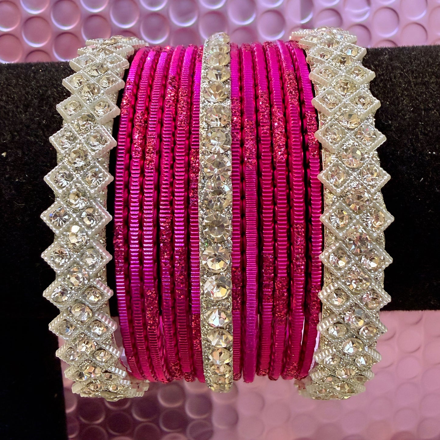 Silver Metal Bangles Sets in various colors