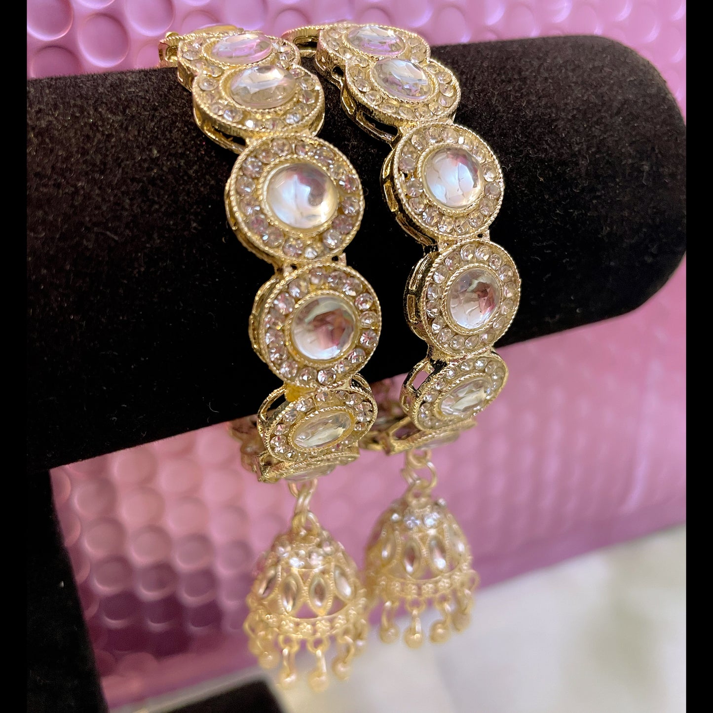 Kundan Mirror Hanging Karas