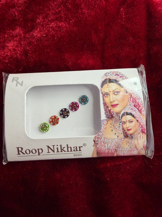 Multicoloured Stone Bindi Pack