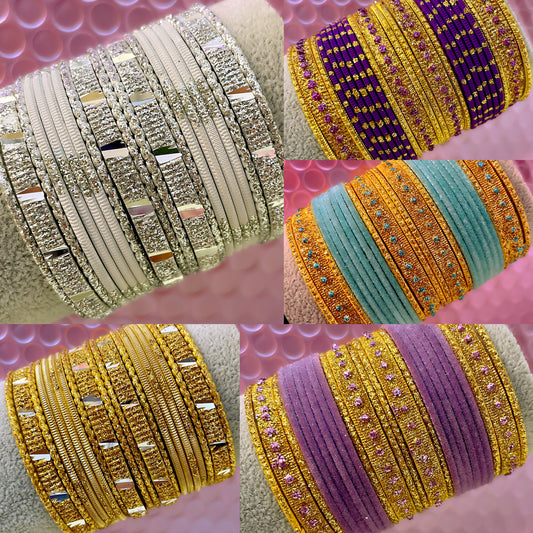 Kids Metal Bangles Sets in various colours