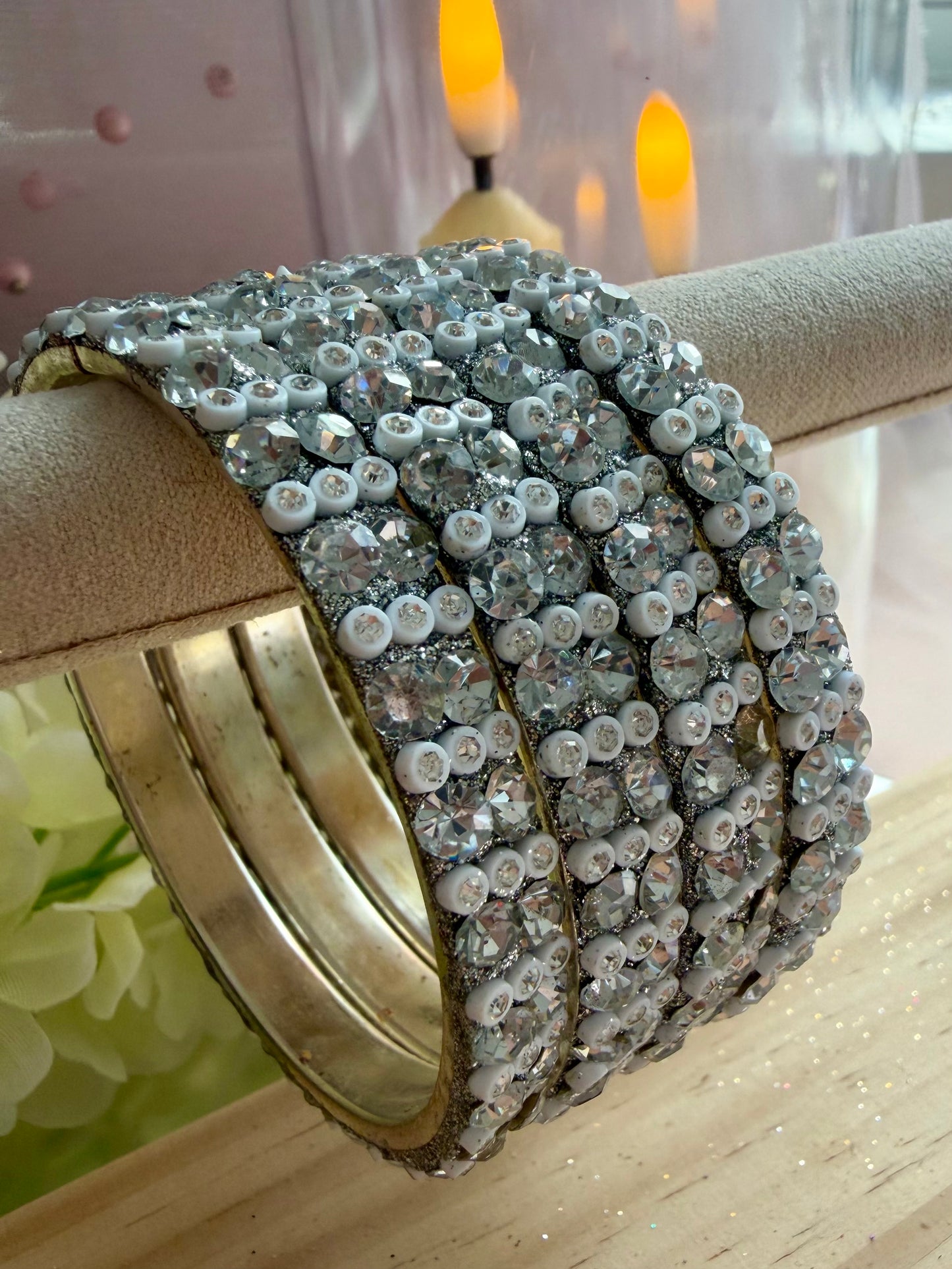 Silver White Metal Karas