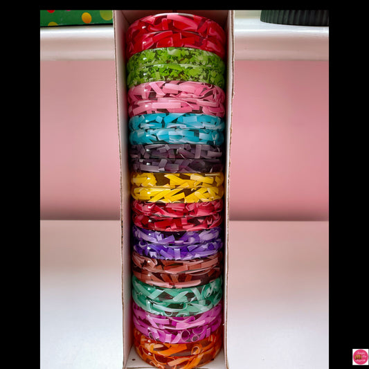 Acrylic/Plastic Bangles Box- 24 Bangles