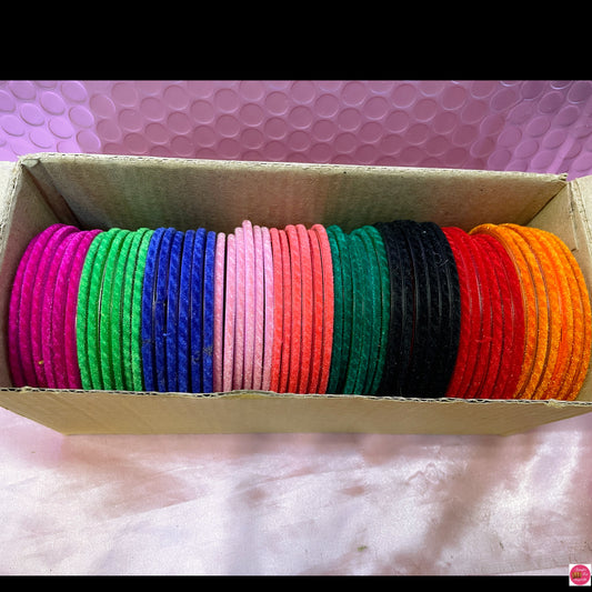 Velvet Glass Bangles Combo Pack