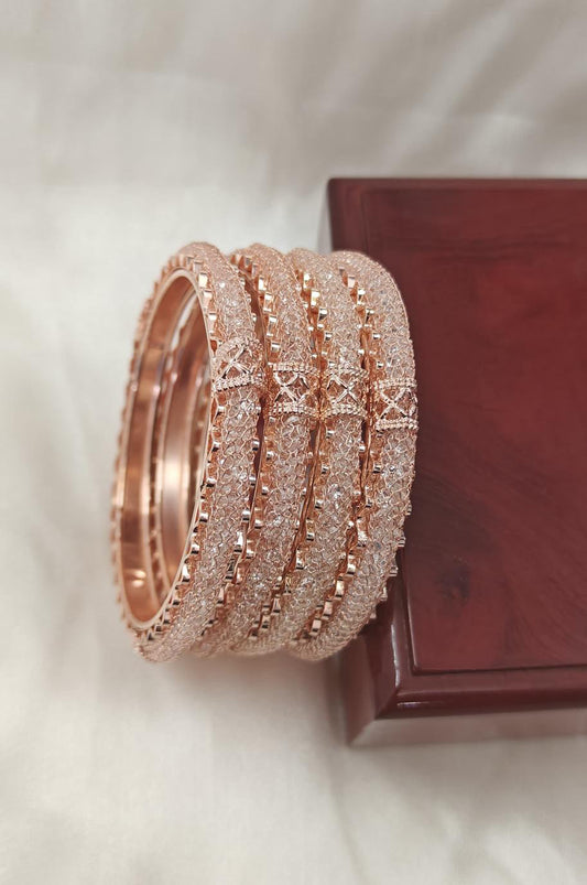 Gold Zirconia Metal Karas- Size 2.4/2.6