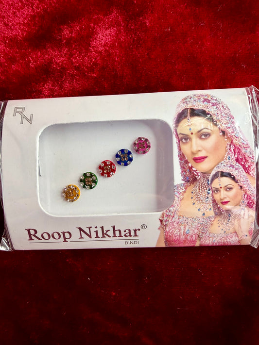 Multicoloured Stone Bindi Pack