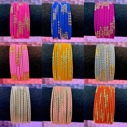 Metal Bangles Sets Size 2.2- Various Colours
