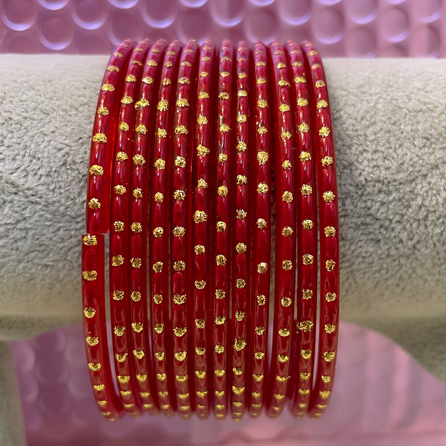 Glass Bangles in various colours: Size 2.10