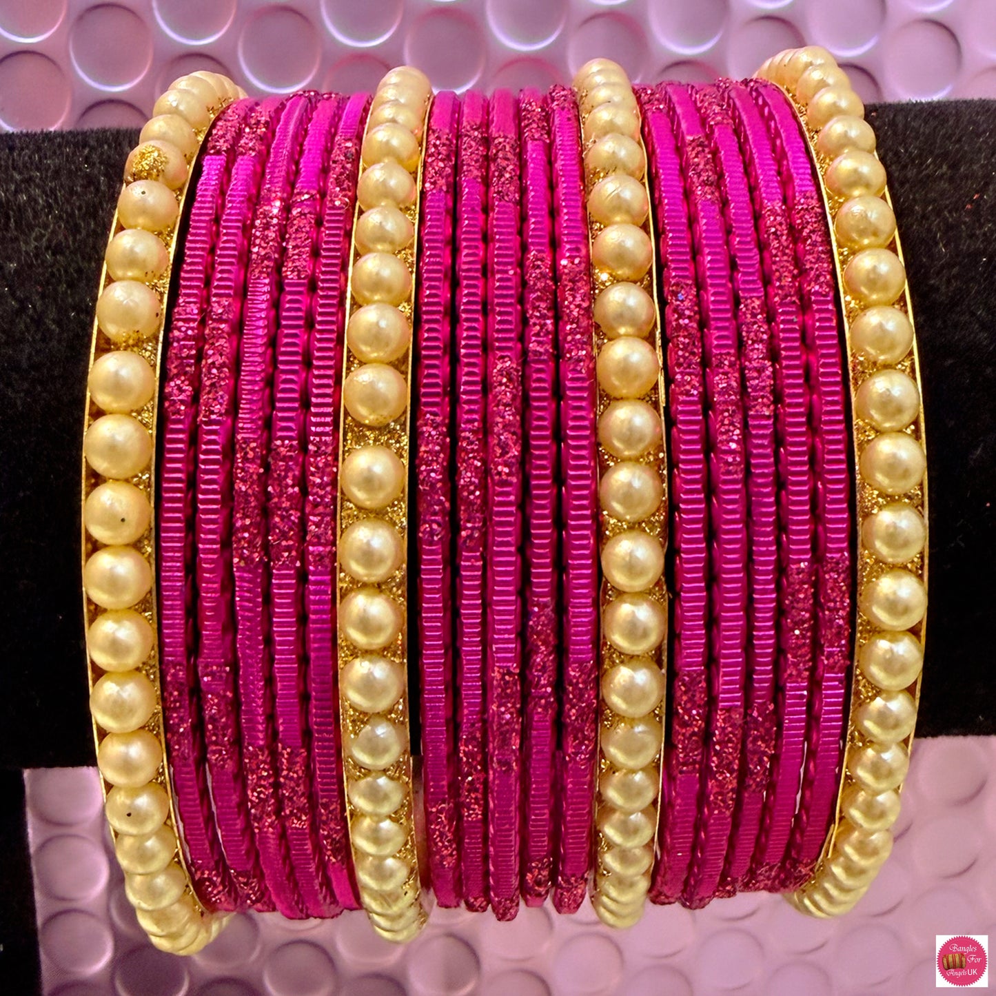Gold Metal Bangles Sets- Various Colours
