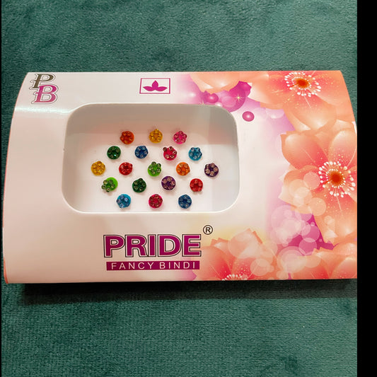 Multicoloured Stone Bindi Pack