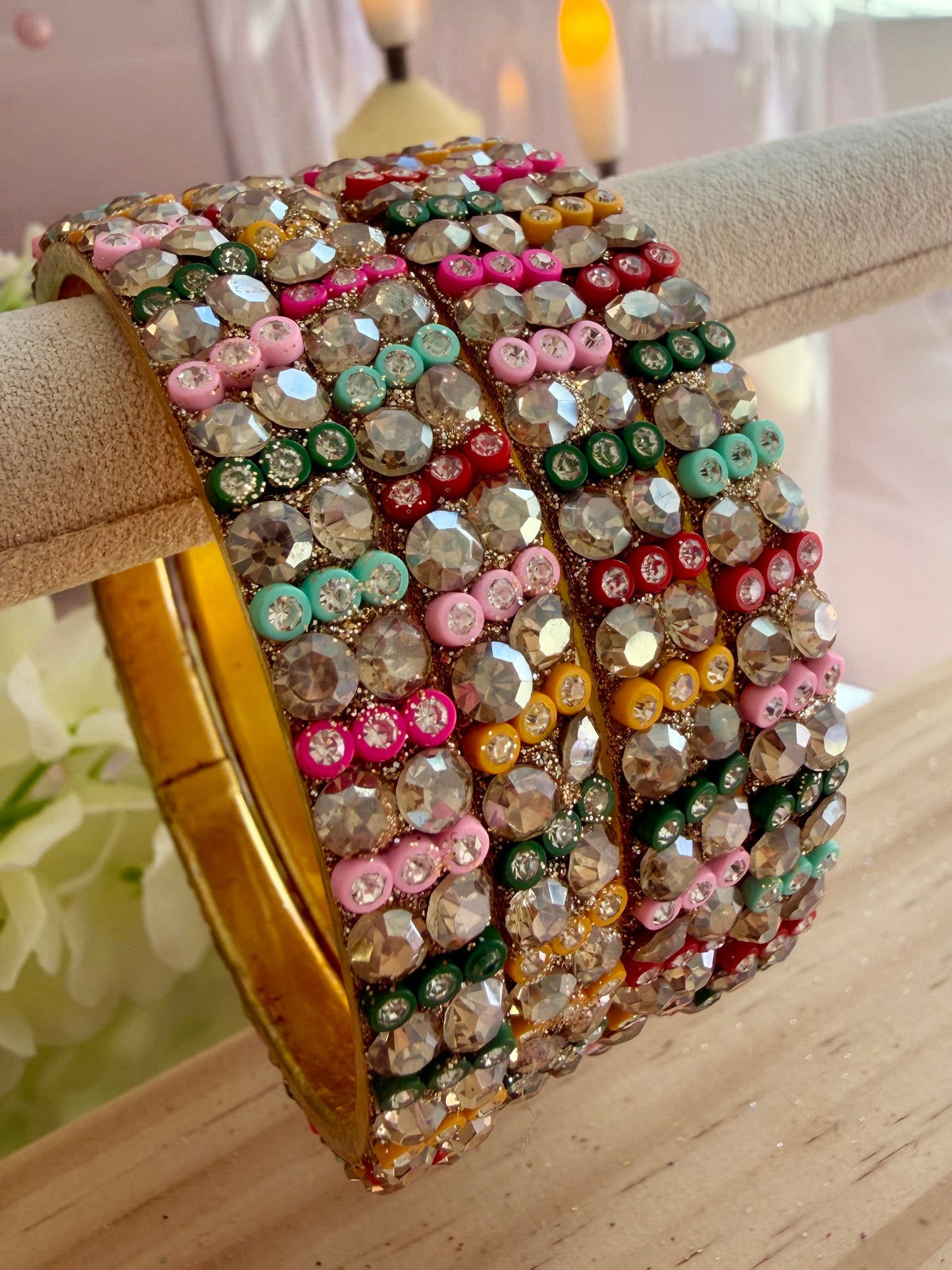 Multicoloured Stone Metal Karas