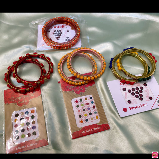 Glass Karas & Bindi Pack