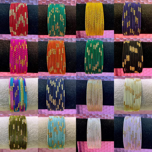 Kids Metal Bangles Sets- Various Colours/Sizes
