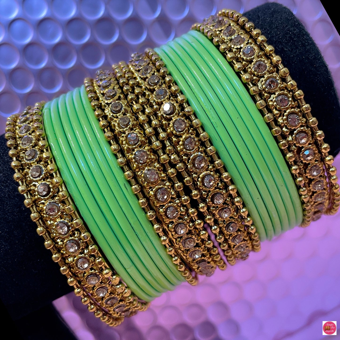 Gold Metal Bangles Sets- Various Colour s