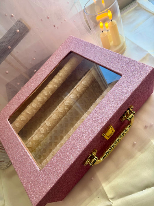 Pink Glitter Storage Box