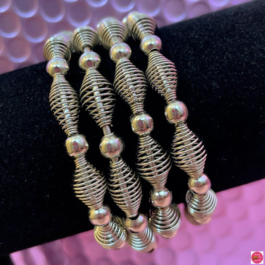 Silver Oxidised Metal Karas- Size 2.2