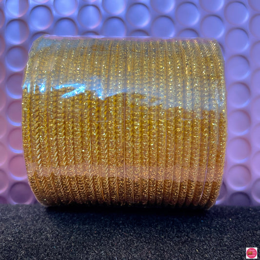 Gold Metal Bangles Set- Size 1.12