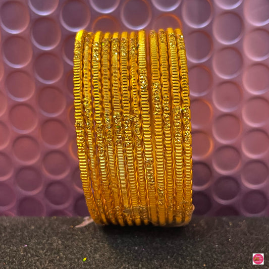 Kids Gold Metal Bangles Set