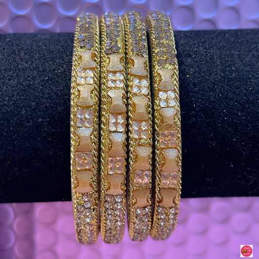 Gold Glass Karas- Size 2.4