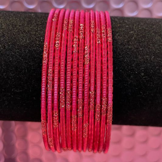 Strawberry Metal Bangles Set