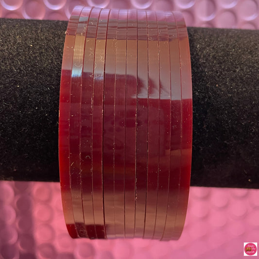 Maroon Chura Bangles Set