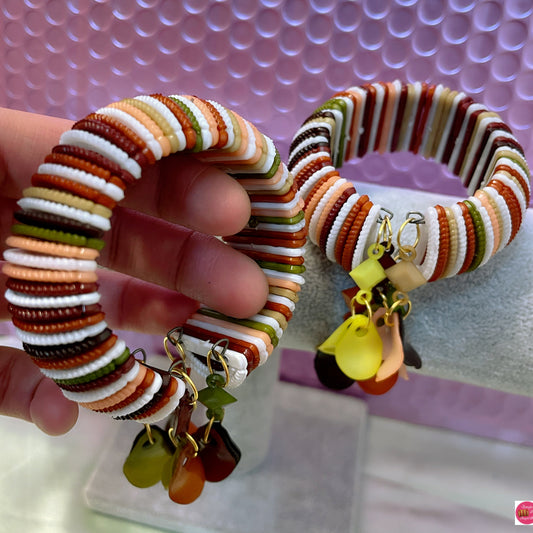 Multicoloured Kids Combo of 10 Open Bracelets