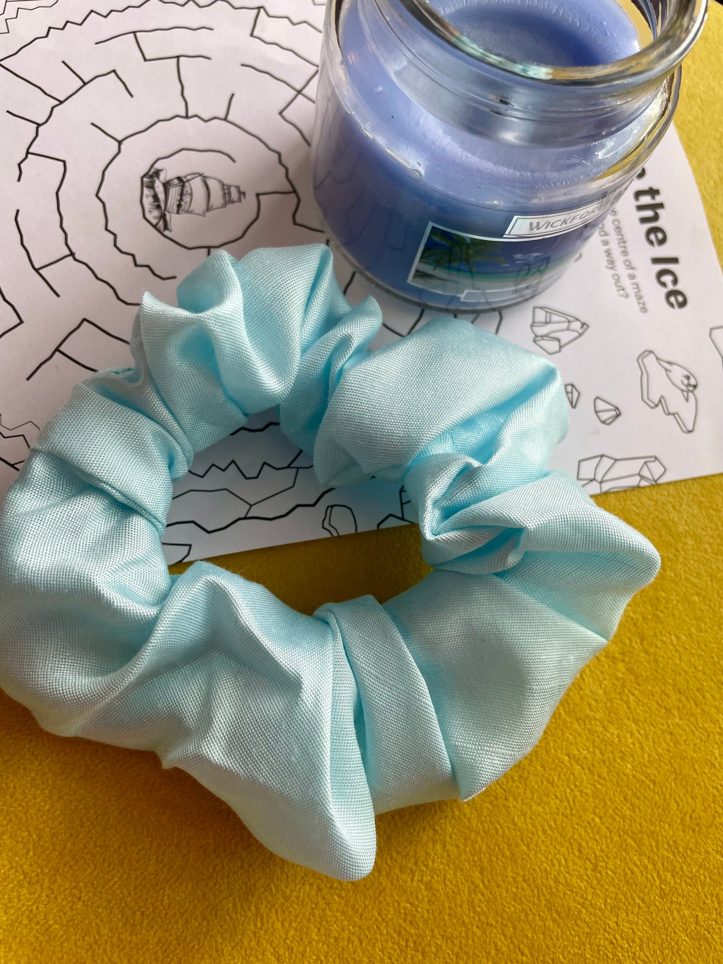 Icy Blue Scrunchie