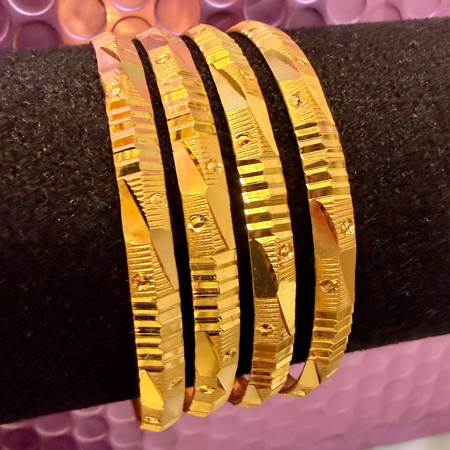 Gold Finish Metal Karas- Size 2.2