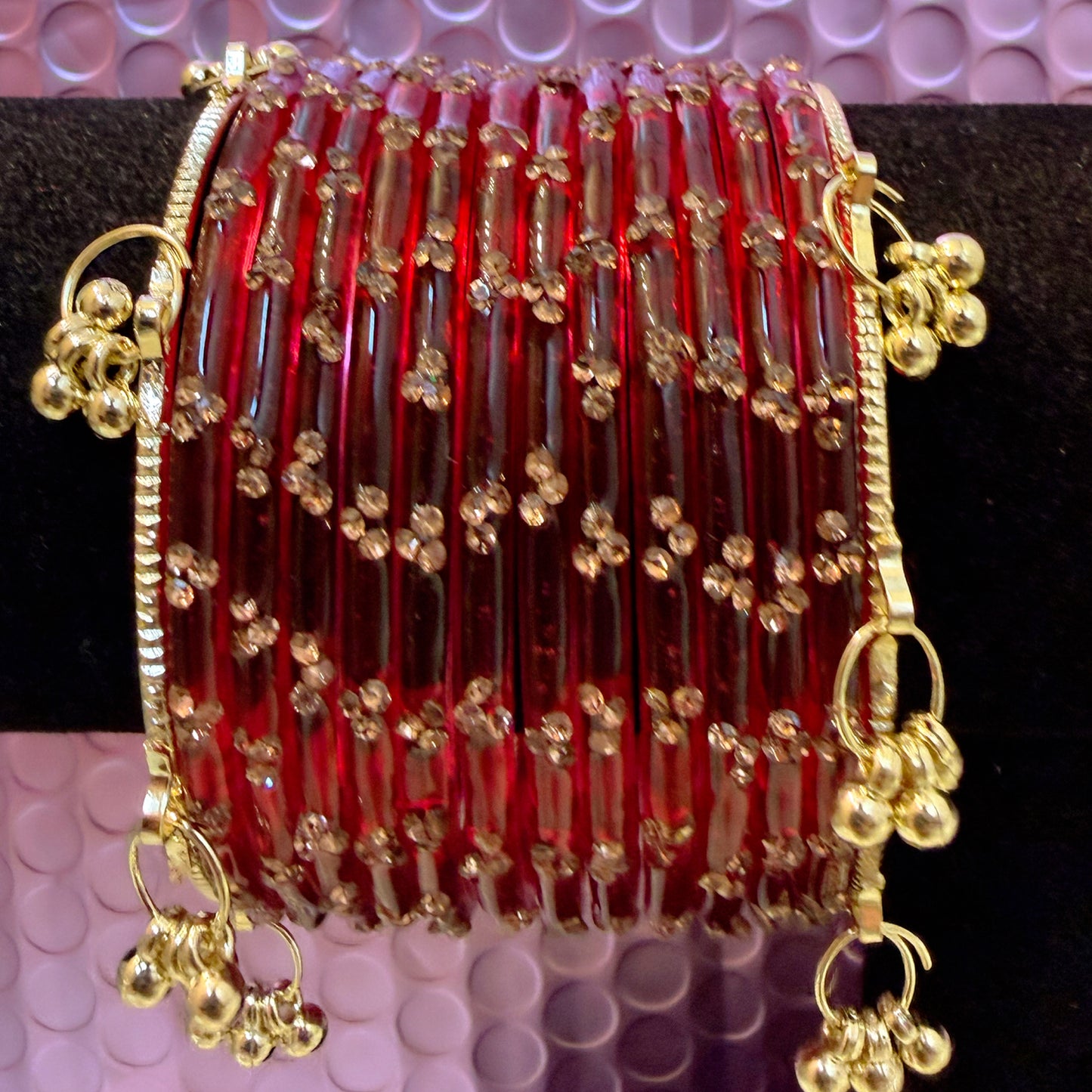 Kashmiri Glass Bangles Sets in assorted colors