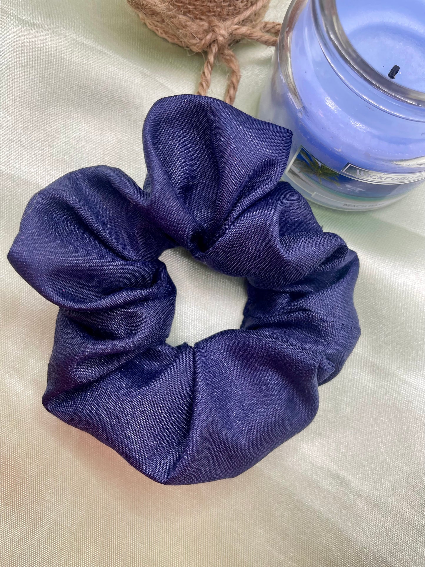 Navy Blue Scrunchie