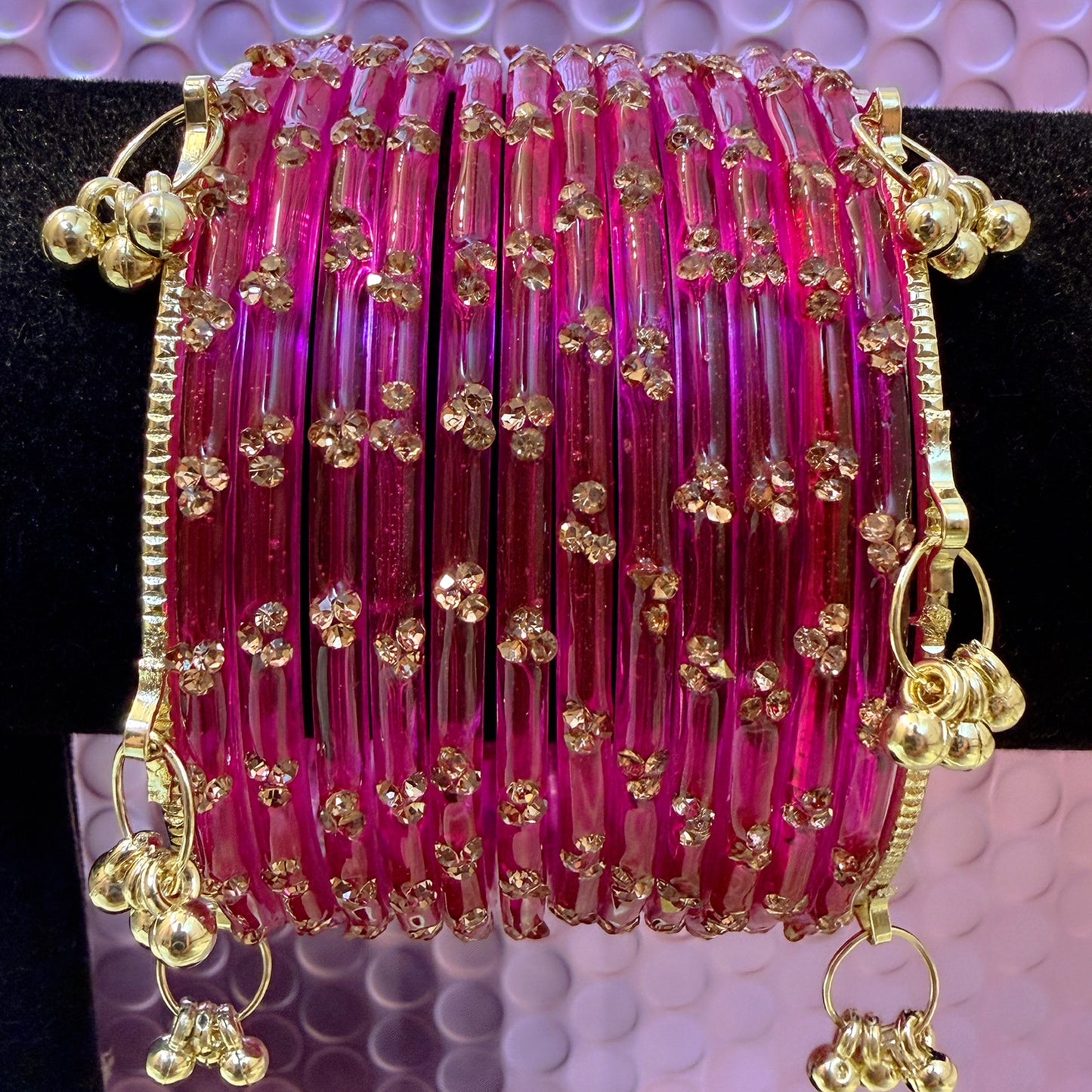 Kashmiri Glass Bangles Sets in assorted colors