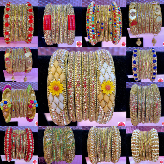 Metal Bangles Sets Combo Of assorted 6 Sets