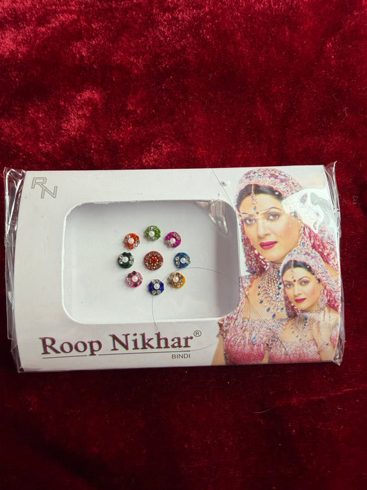 Multicoloured Pearl Stone Bindi