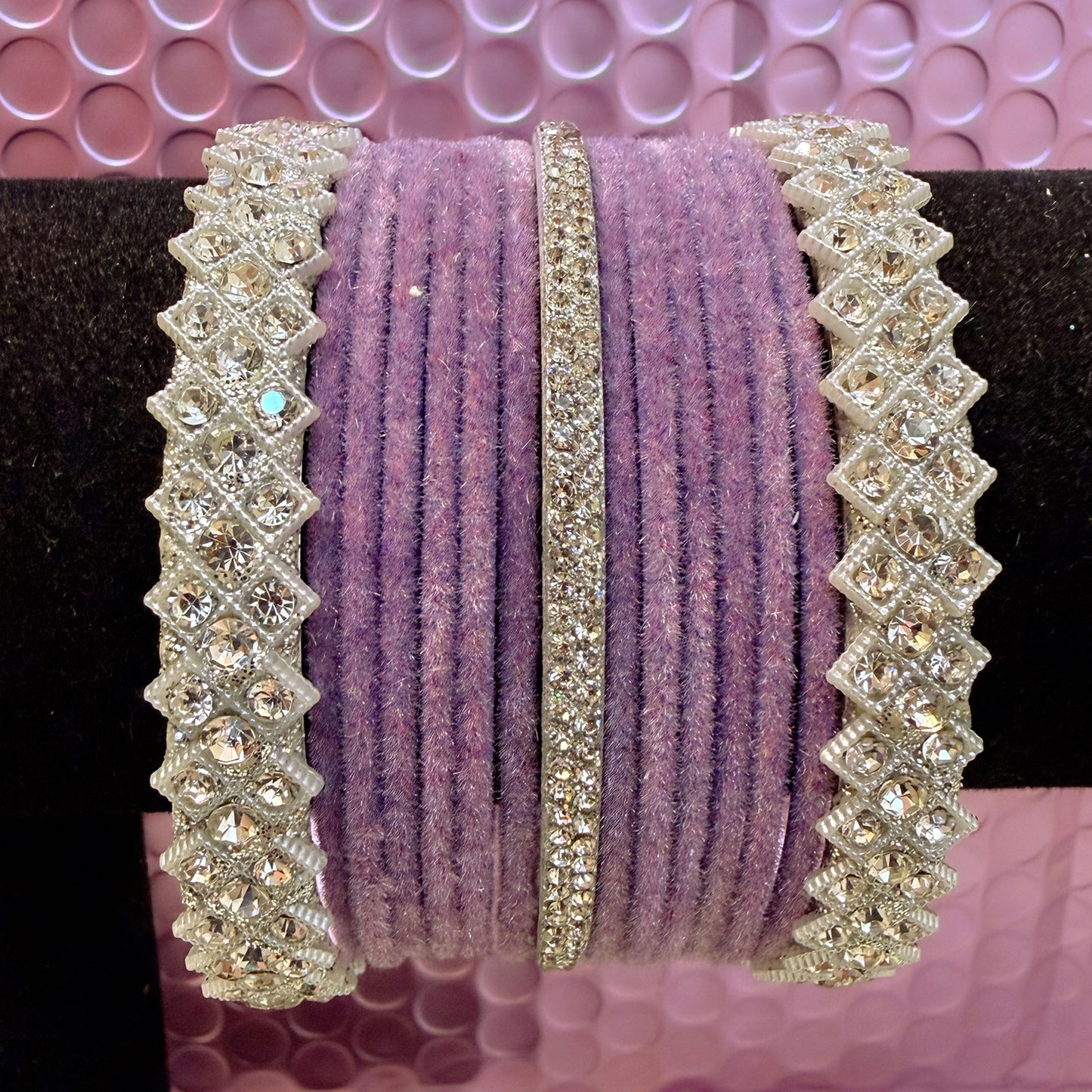 Silver Metal Bangles Sets in various colors