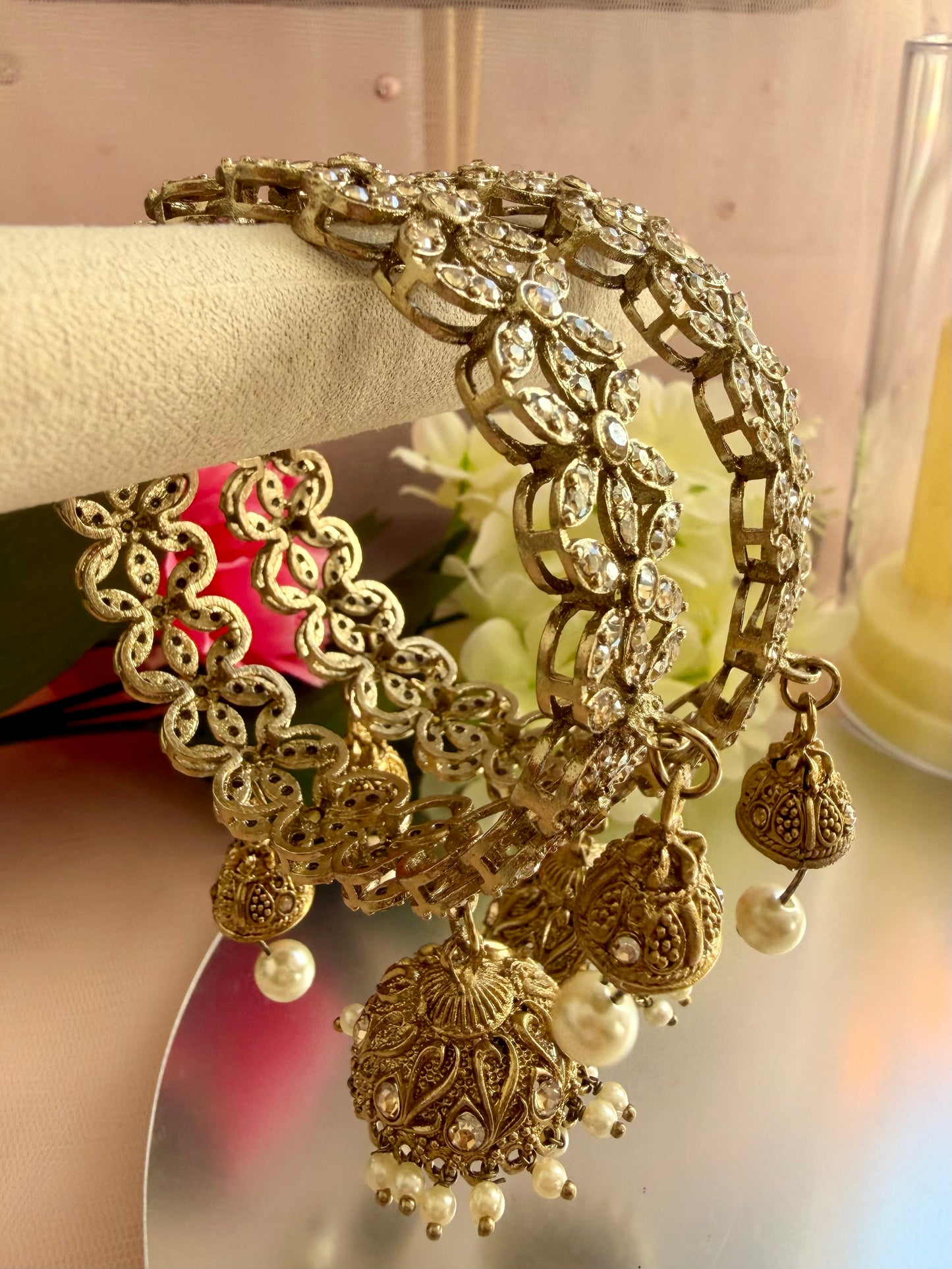 Kundan Jhumka Karas