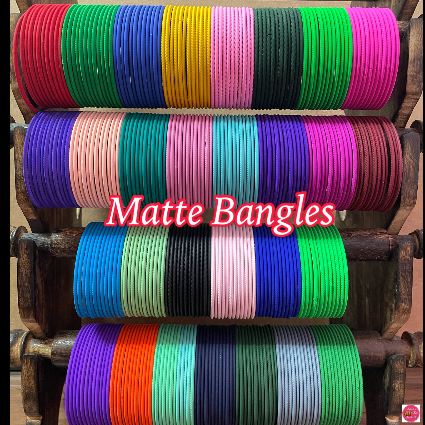 Any 10 Matte Bangles/Colours Combo Pack