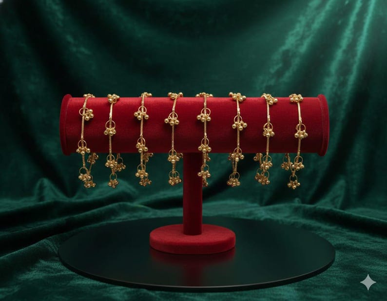 Kids Kashmiri Ghungroo Metal Bangles