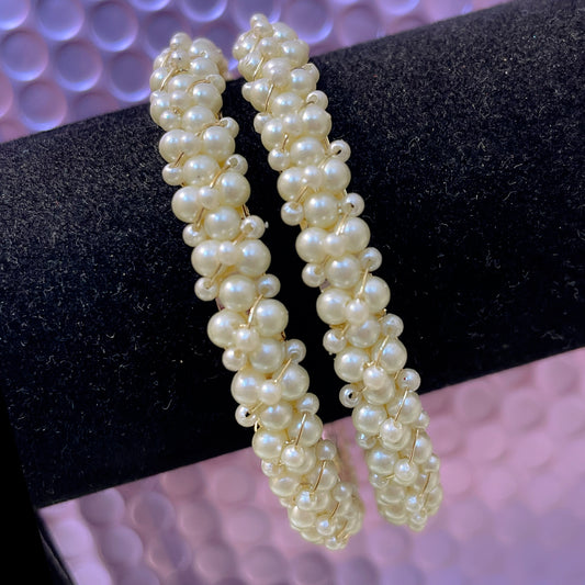 White Pearl Metal Karas