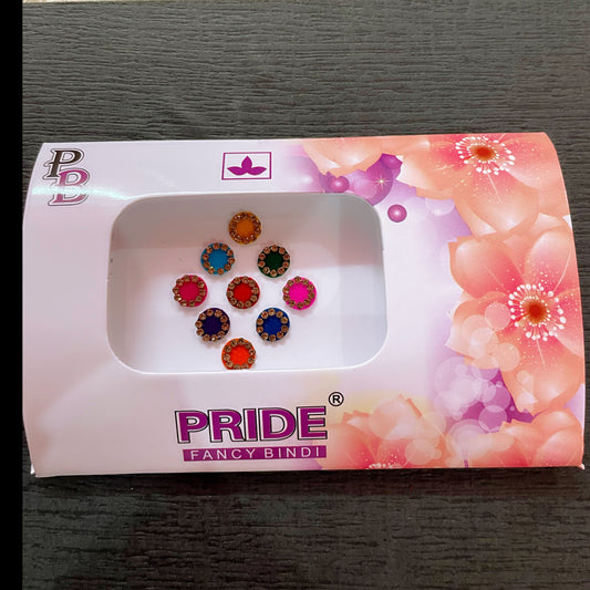 Multicoloured Stone Bindi Pack