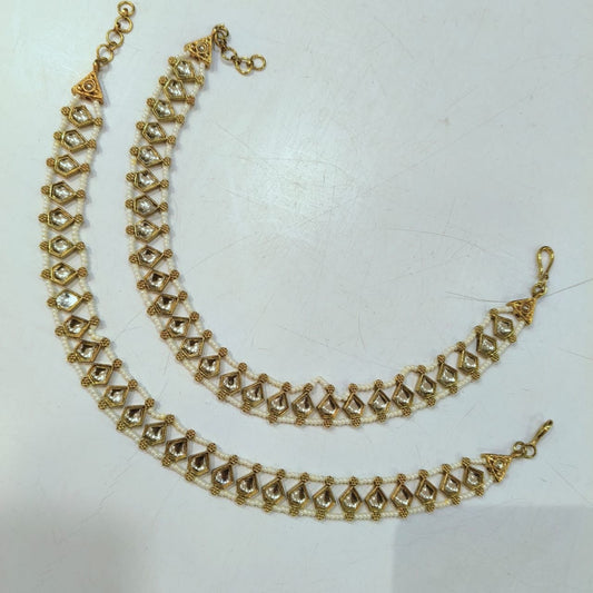 Kundan Gold Anklet/Payal