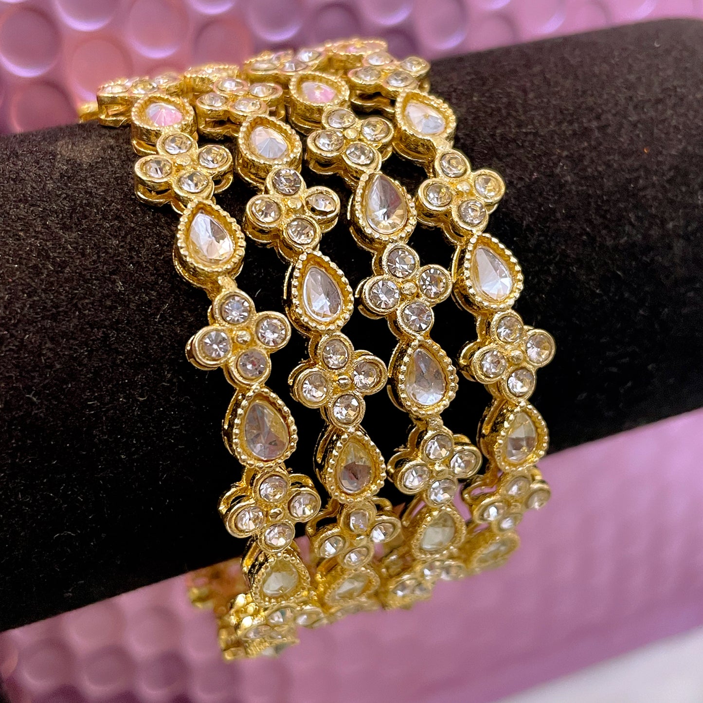 Kundan Gold Metal Karas
