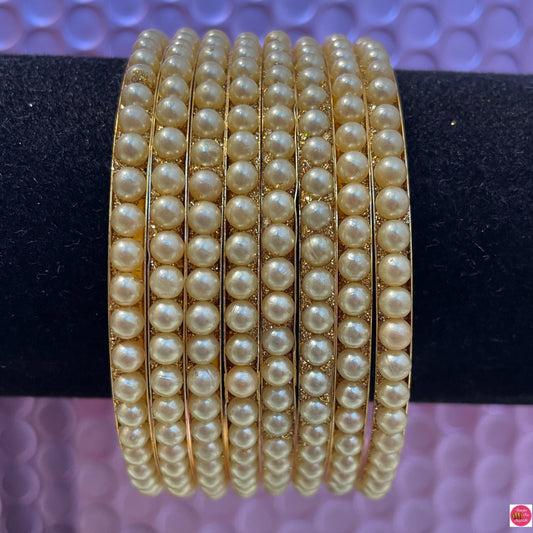 Gold Pearl Metal Karas