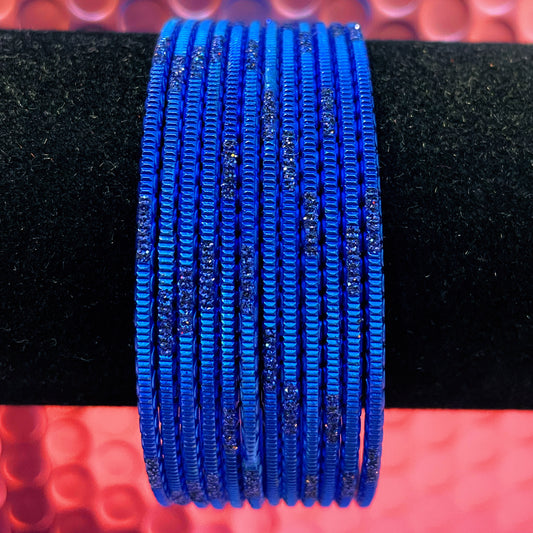 Blue Metal Bangles