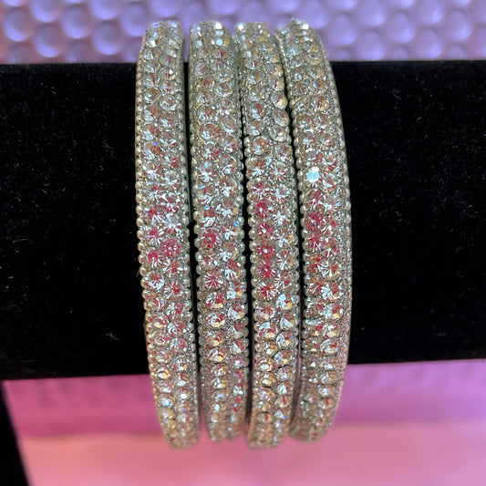 Silver Glass Karas- Size 2.2