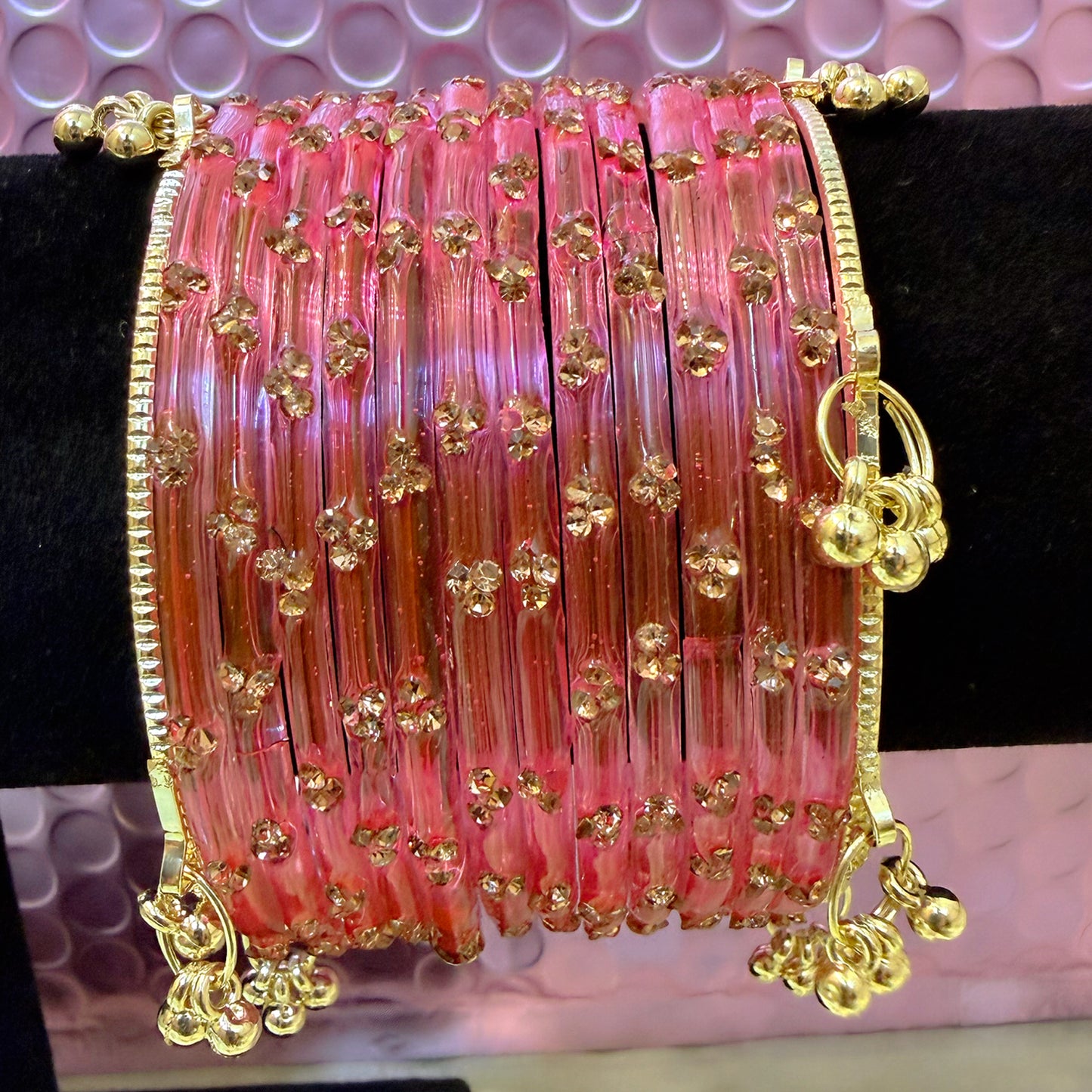 Kashmiri Glass Bangles Sets in assorted colors