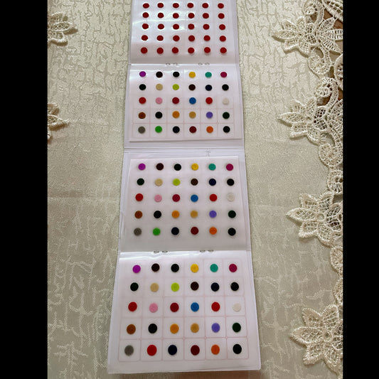 Plain Round Bindi Book- Size Medium