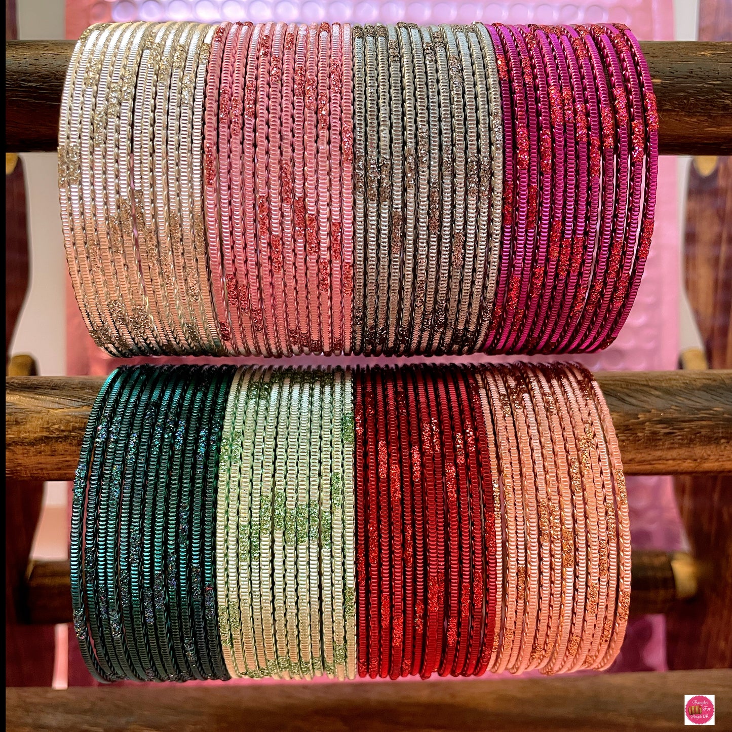 Metal Bangles Various Colours- Size 2.10