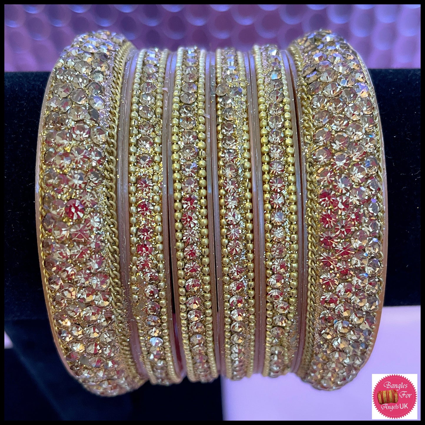Gold Bangles Set- Size 2.4/2.6/2.8