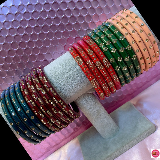 Glass Karas Combo Of 5 Sets- Size 2.10