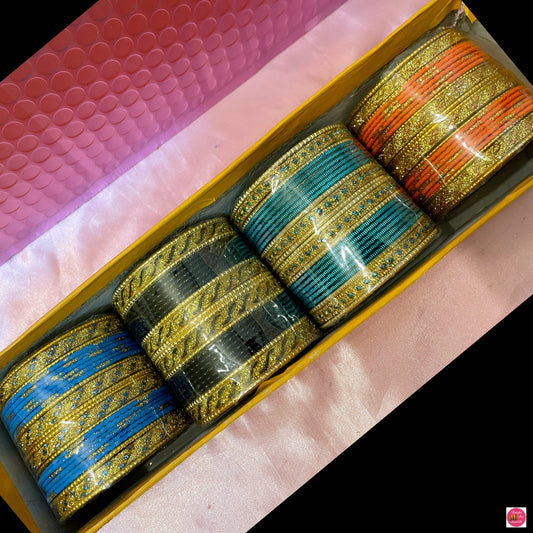 Metal Bangles Combo Box- Size 2.4