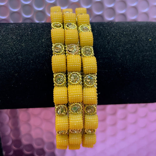 Yellow Glass Karas- Size 2.10